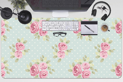 Full desk mat pink bouquets