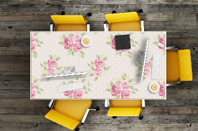 Desk pad English roses