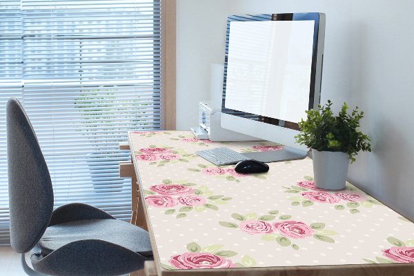 Desk pad English roses