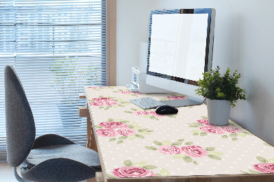 Desk pad English roses