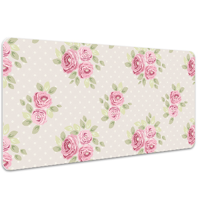 Desk pad English roses