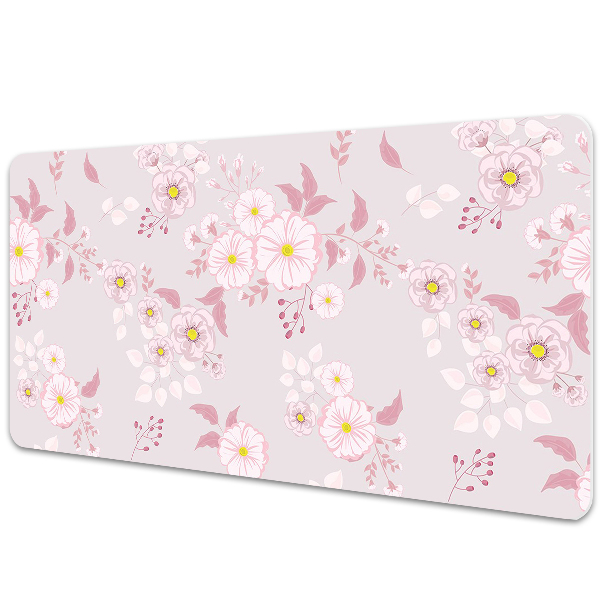 Desk mat Small pink flowers