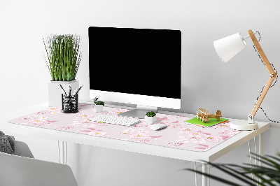 Desk mat Small pink flowers