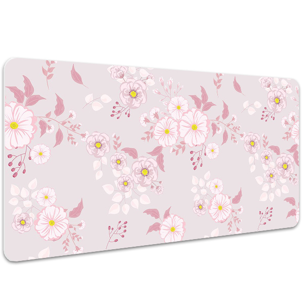 Desk mat Small pink flowers