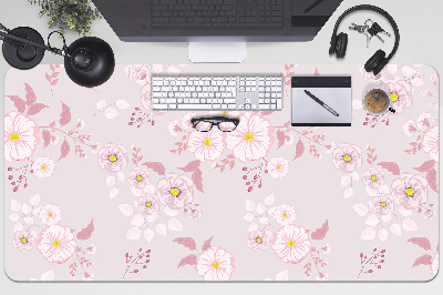 Desk mat Small pink flowers