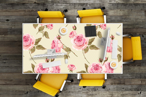 Desk pad English roses