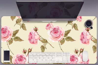 Desk pad English roses