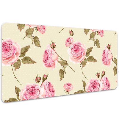 Desk pad English roses