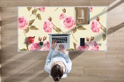 Desk pad English roses