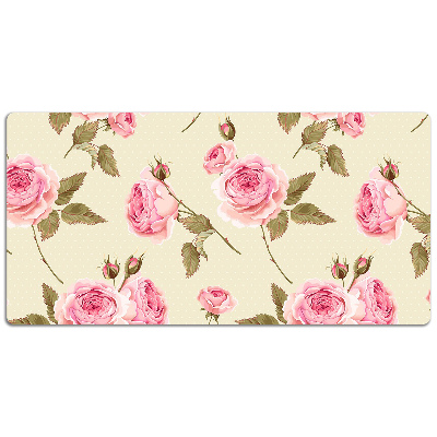 Desk pad English roses