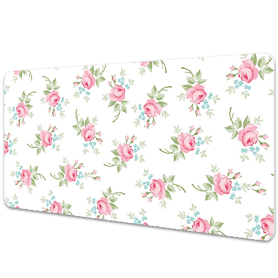 Large desk mat for children small flowers