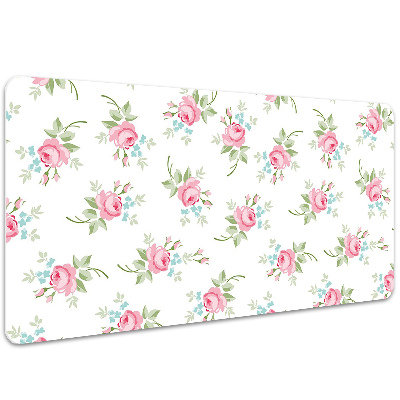 Large desk mat for children small flowers