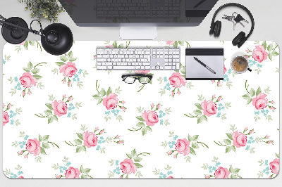 Large desk mat for children small flowers