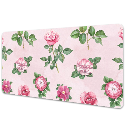 Full desk mat Rose with thorns