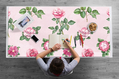 Full desk mat Rose with thorns