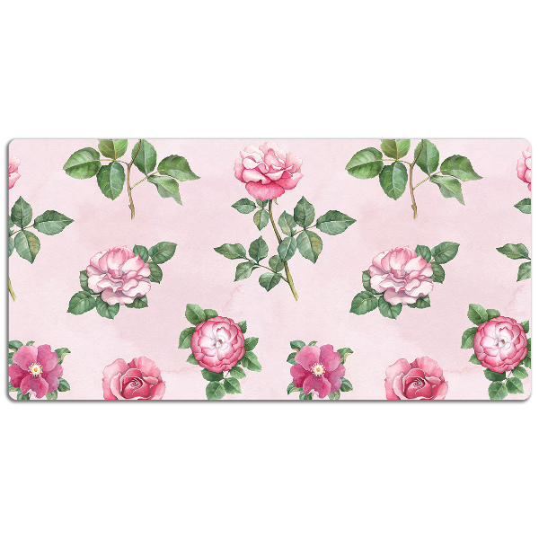 Full desk mat Rose with thorns