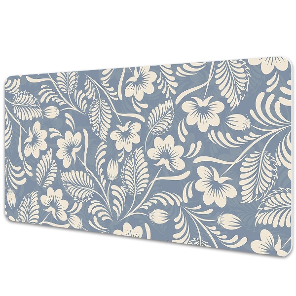 Desk mat blue ornament