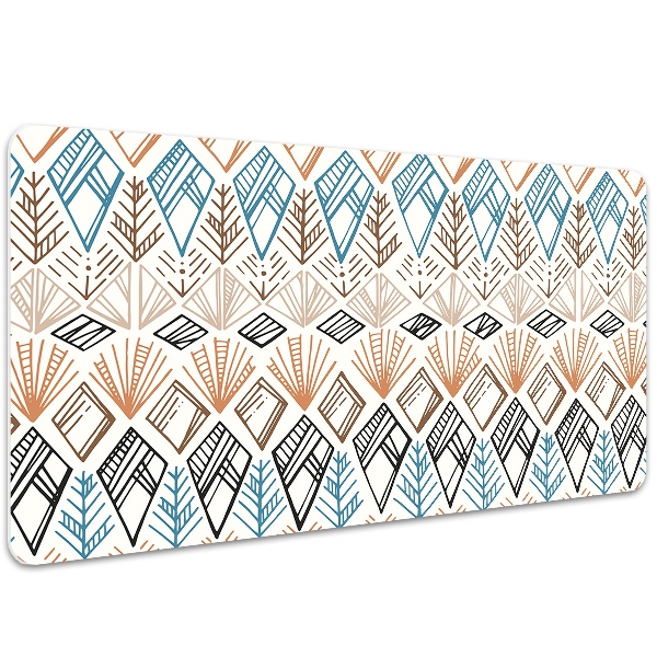 Large desk mat table protector ethnic pattern