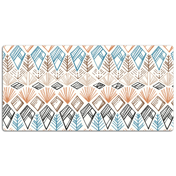 Large desk mat table protector ethnic pattern