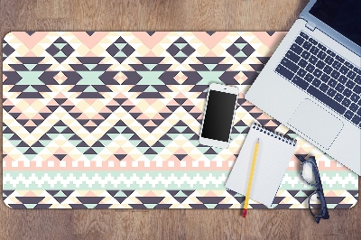 Large desk mat table protector ethnic pattern