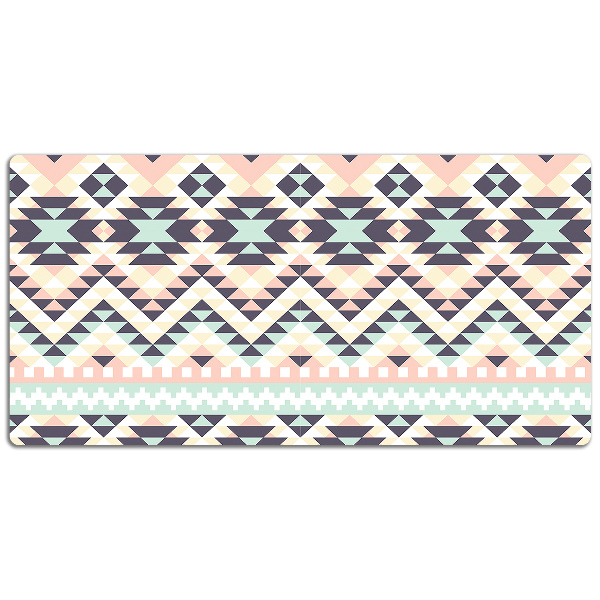 Large desk mat table protector ethnic pattern
