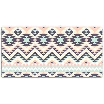 Large desk mat table protector ethnic pattern