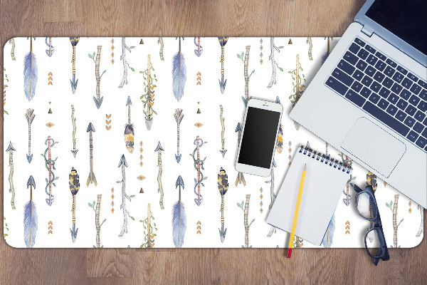 Large desk pad PVC protector boho shots