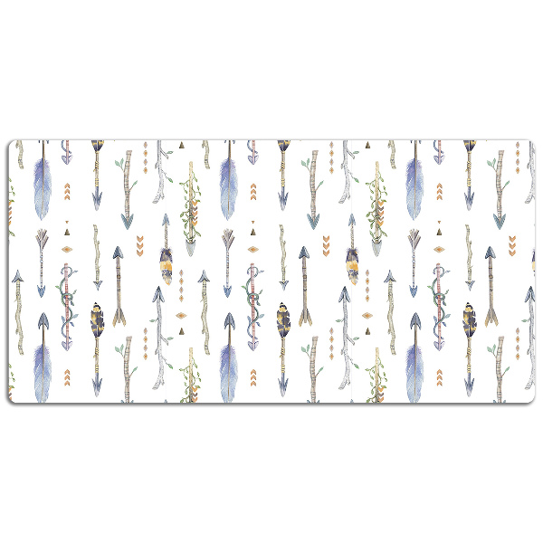 Large desk pad PVC protector boho shots