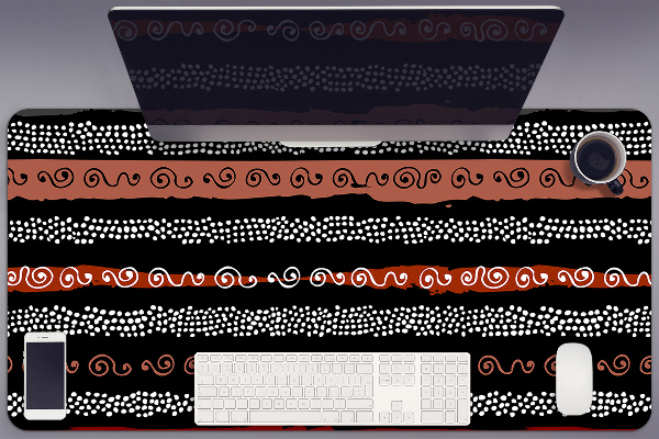 Full desk mat tribal pattern