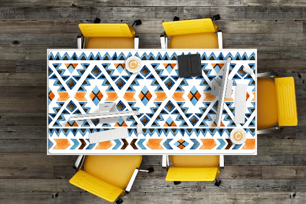 Desk pad ethnic motifs