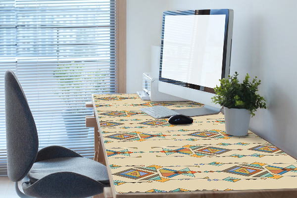 Large desk pad PVC protector Aztec style