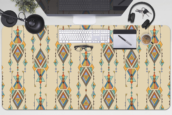 Large desk pad PVC protector Aztec style