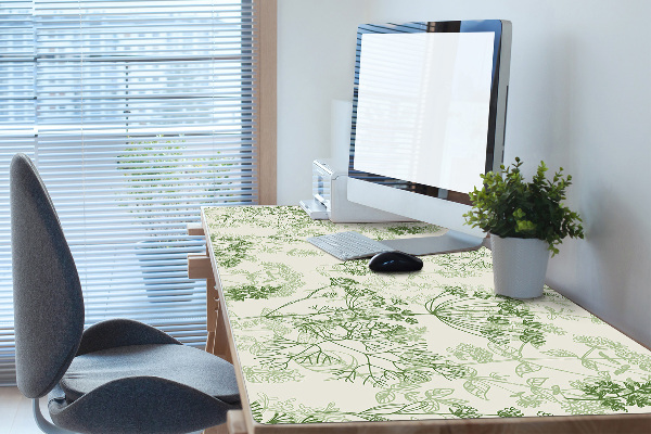 Large desk mat for children wild herbs