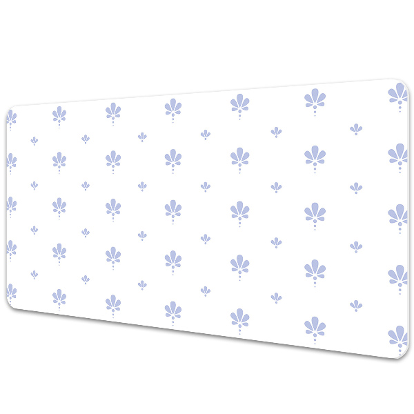 Large desk mat table protector floral pattern