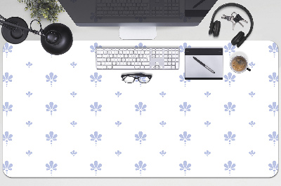 Large desk mat table protector floral pattern