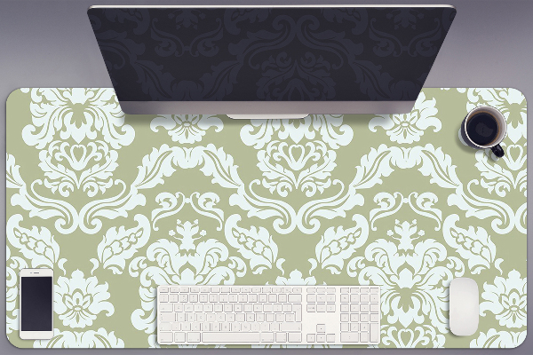 Full desk protector green ornament