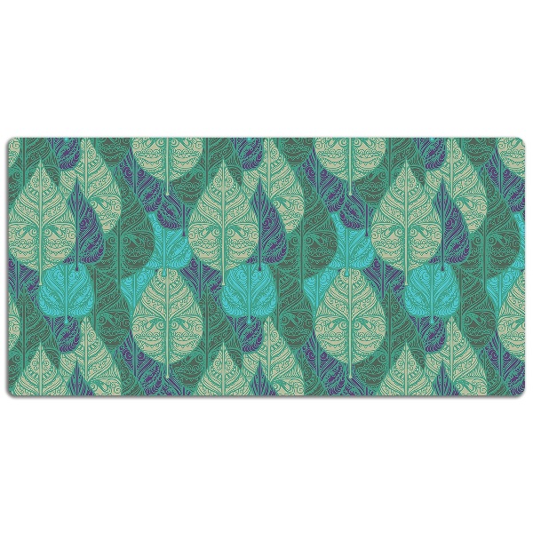 Large desk mat for children Leaves