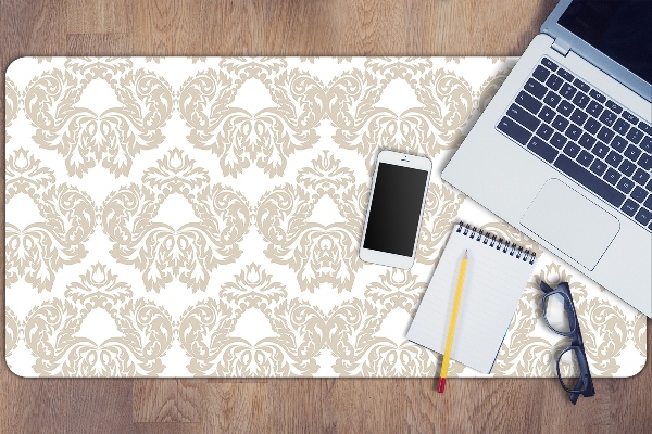 Large desk mat table protector floral pattern
