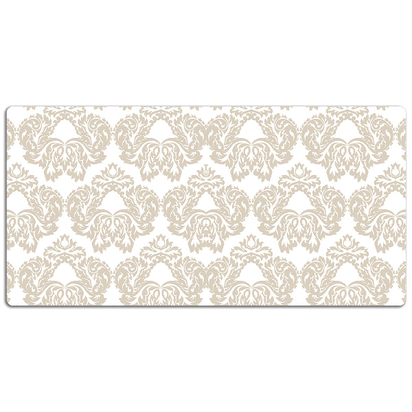 Large desk mat table protector floral pattern