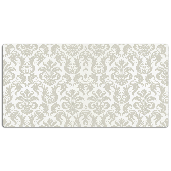 Large desk mat table protector floral pattern