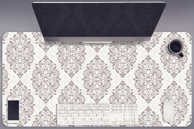 Full desk protector damask pattern