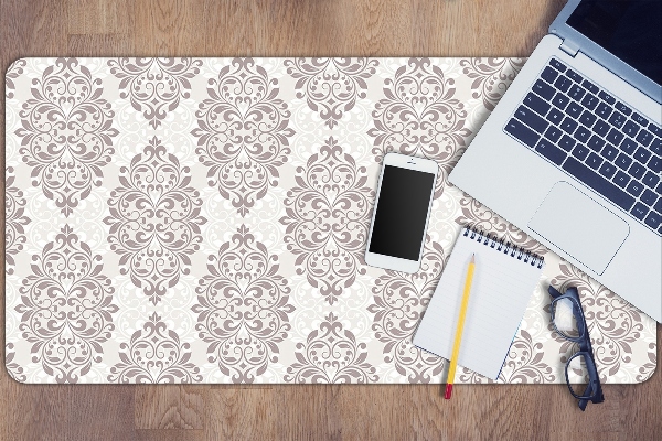Full desk protector damask pattern