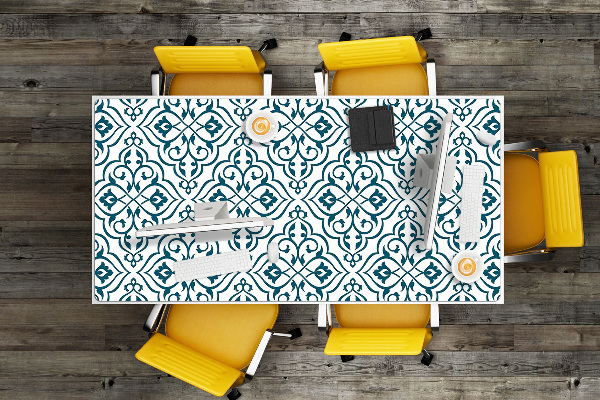 Large desk mat table protector pattern ornament