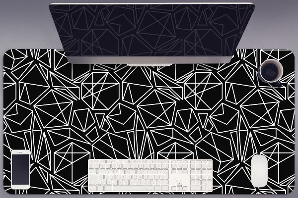 Desk mat geometric solids