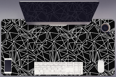 Desk mat geometric solids