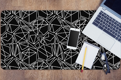 Desk mat geometric solids