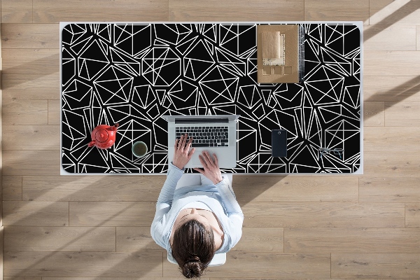 Desk mat geometric solids