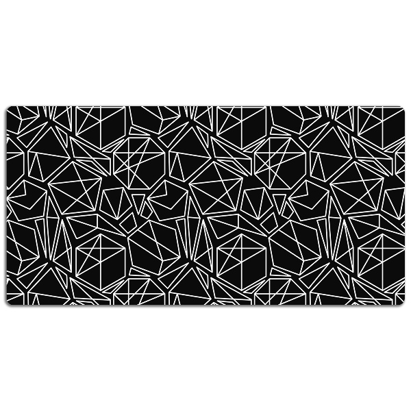 Desk mat geometric solids