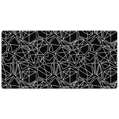 Desk mat geometric solids