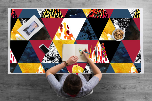 Desk mat Mosaic of triangles